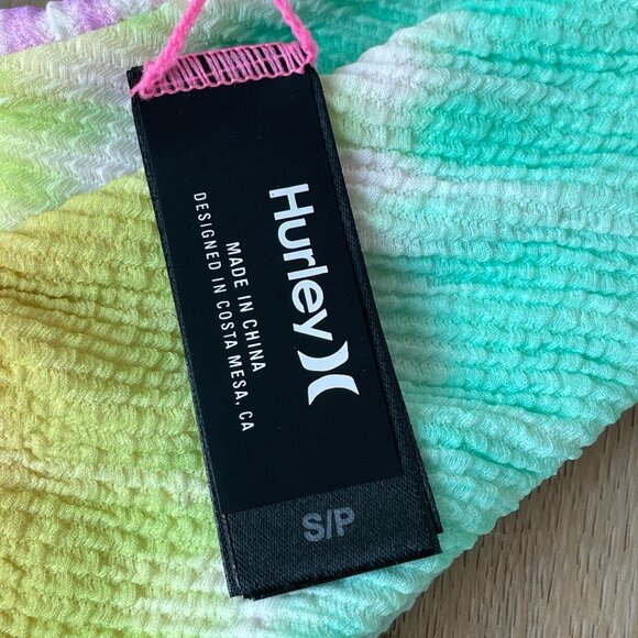 NEW Hurley Womens Small Rainbow Ombre Cheeky Scoop Bikini Bottom Swimwear - Picture 5 of 11